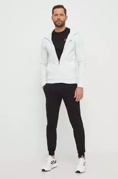 Шерстяной костюм EA7 Emporio Armani, бирюзовый