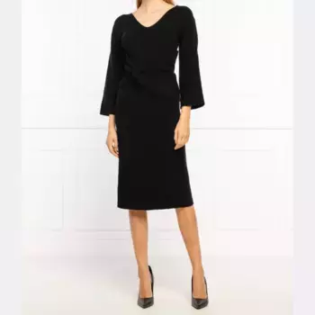 Шерстяной костюм Emporio Armani, черный