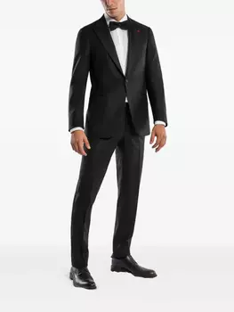 Шерстяной костюм Isaia, черный