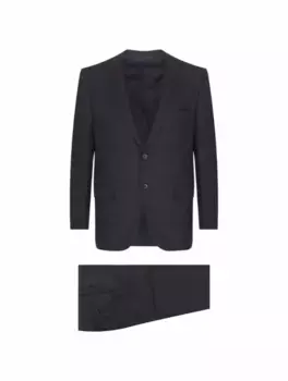 Шерстяной костюм Kiton, тёмно-синий