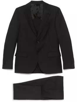 Шерстяной костюм Lardini, черный