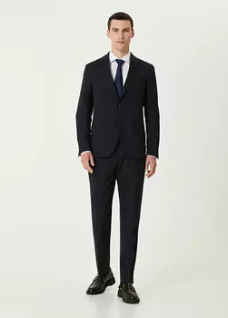 Шерстяной костюм Lardini, синий