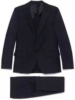 Шерстяной костюм Lardini, синий