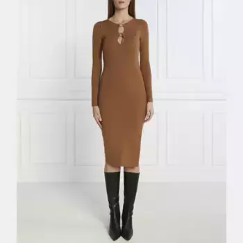 Шерстяной костюм Pinko, коричневый