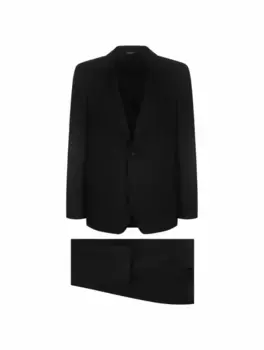 Шерстяной костюм-тройка Dolce&Gabbana, черный