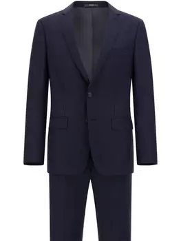 Шерстяной костюм в полоску Boggi Milano, синий