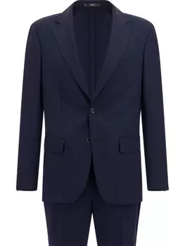 Шерстяной костюм в тонкую полоску Boggi Milano, синий