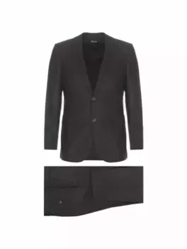 Шерстяной костюм Zegna, черный