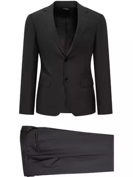 Шерстяной костюм Zegna, черный