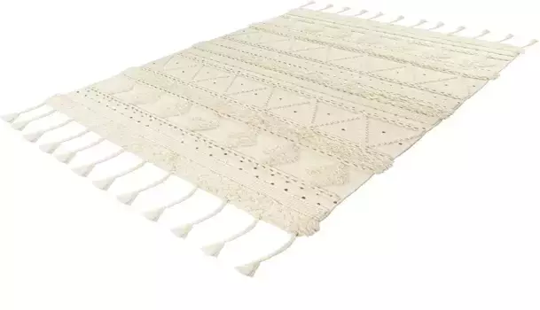 Шерстяной ковер me gusta "Bohist 525", прямоугольный 80х150 см, цвет creme