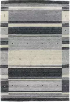 Шерстяной ковер моргенланд "Gabbeh Carpet Dubai", прямоугольный Morgenland 70х140 см, серый