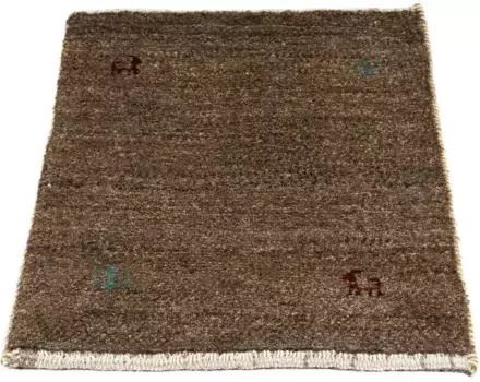 Шерстяной ковер morgenland "Gabbeh - Loribaft Permanent - 60 x 40 см - коричневый ", прямоугольный, гостиная, ручная работа, уникальное изделие с сертификатом 40х60 см, коричневый