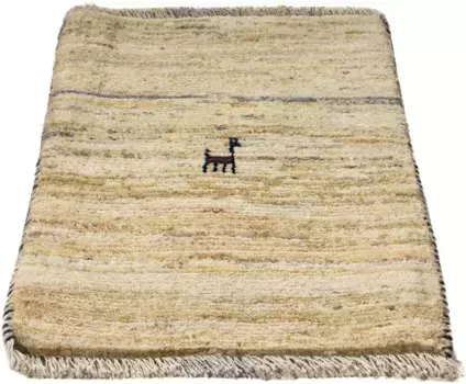 Шерстяной ковер morgenland "Gabbeh - персидский - 60 x 40 см - бежевый ", прямоугольный, для гостиной, ручная работа, уникальное изделие с сертификатом 40х60 см, бежевый