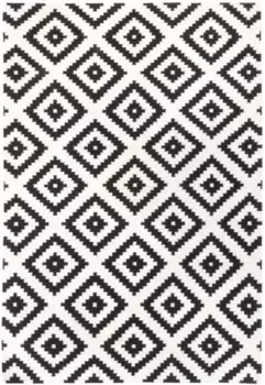 Шерстяной ковер моргенланд "Келим Масал", прямоугольный Morgenland 80х200 см, черно-белый