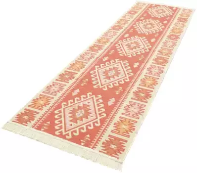 Шерстяной ковер Morgenland "Kilim Carpet Ariz", прямоугольный, чистый хлопок 120х180 см, цвет Orange