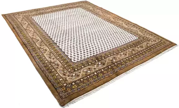 Шерстяной ковер Morgenland "Мир Мино", прямоугольный, восточный дизайн, гостиная 80х250 см, бежевый