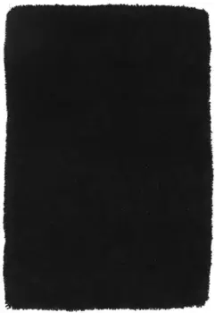 Шерстяной ковер моргенланд "Мохнатая Эльвира", прямоугольный, длинный ворс Morgenland 115х175 см, черный