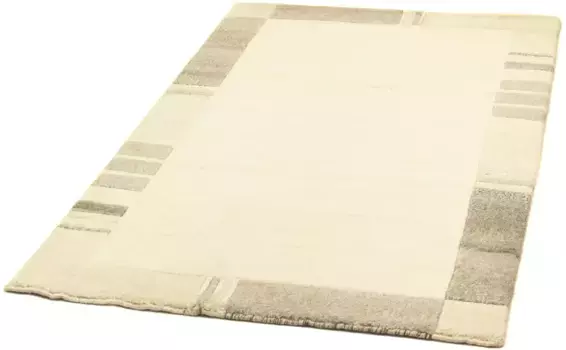 Шерстяной ковер Morgenland "Непал - 156 x 91 см - бежевый", прямоугольный, для гостиной, связан вручную, уникальное изделие с сертификатом 91х156 см, бежевый