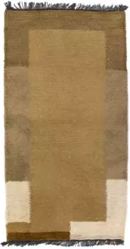 Шерстяной ковер Моргенланд "Непалский ковер ручной работы коричневый", прямоугольный, ручной работы Morgenland 70х140 см, коричневый