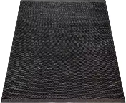 Шерстяной ковер Paco Home "Kasko 300", прямоугольный, ручная работа, плоское плетение, чистая шерсть, ручная работа, высокое качество обработки 60х110 см, цвет anthrazit