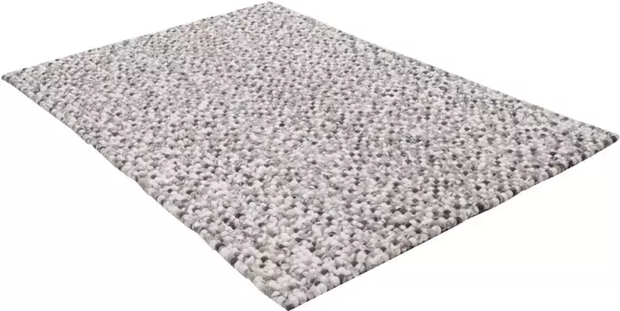 Шерстяной ковер THEKO "Felty 2.2", прямоугольный, фетровый ковер, чистая шерсть, ручная работа 34х34 см, цвет natur