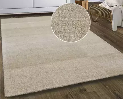 Шерстяной ковер THEKO "Jorun, чистая шерсть, ручная работа, ковры ручной работы", прямоугольный, для гостиной, спальни, столовой, также в качестве дорожки 240х340 см, бежевый