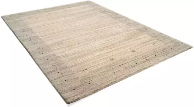 Шерстяной ковер THEKO "Lori Dream 1", прямоугольный, ковер ручной работы, чистая шерсть, ручная работа, с каймой 90х160 см, бежевый