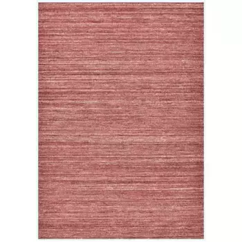 Шерстяной ковер THEKO «Pure UNI», прямоугольный, высота 14 мм, ковер ручной работы, крапчатый, чистая шерсть, сотканный вручную, красный