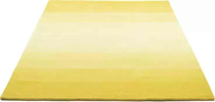 Шерстяной ковер THEKO "Wool Comfort", прямоугольный, ковер ручной работы, чистая шерсть, ручная работа, яркие цвета, скандинавский 90х160 см, цвет gelb