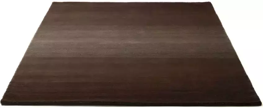 Шерстяной ковер THEKO "Wool Comfort", прямоугольный, ковер ручной работы, чистая шерсть, ручная работа, яркие цвета, скандинавский 60х90 см, коричневый