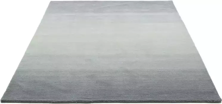 Шерстяной ковер THEKO "Wool Comfort", прямоугольный, ковер ручной работы, чистая шерсть, ручная работа, яркие цвета, скандинавский 70х140 см, серый