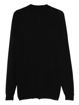 Шерстяной лонгслив Rick Owens, черный