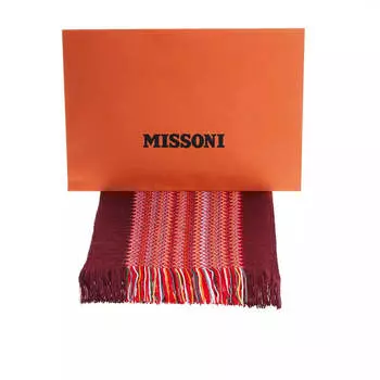 Шерстяной мужской шарф ssoni multi Missoni, мультиколор
