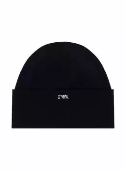 Шерстяной набор из шапки и шарфа EMPORIO ARMANI
