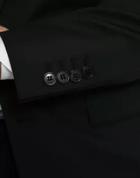 Шерстяной однобортный мужской пиджак Dolce & Gabbana MARTINI, черный