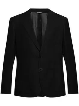 Шерстяной однобортный пиджак Dolce & Gabbana, черный