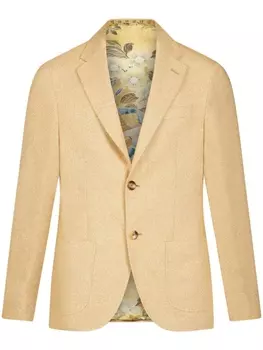 Шерстяной однобортный пиджак ETRO, бежевый