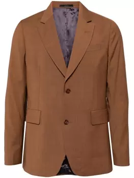 Шерстяной однобортный пиджак Paul Smith, коричневый