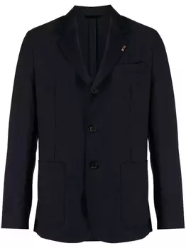 Шерстяной однобортный пиджак Paul Smith, синий