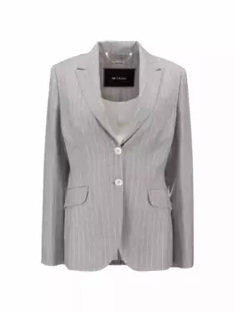 Шерстяной однобортный жакет Kiton, серый
