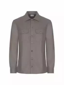 Шерстяной овершот Brunello Cucinelli, зелёный