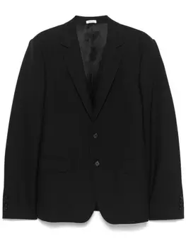Шерстяной пиджак Alexander McQueen, черный