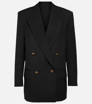 Шерстяной пиджак Bottega Veneta, черный