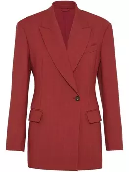 Шерстяной пиджак Brunello Cucinelli, красный
