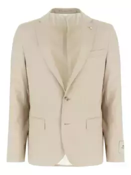 Шерстяной пиджак Corneliani, нейтральный