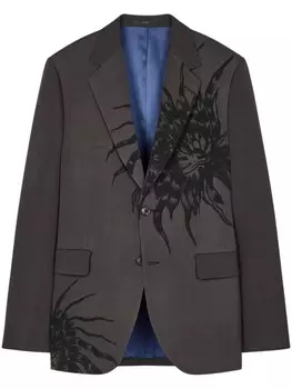 Шерстяной пиджак цвета чертополоха Paul Smith, серый