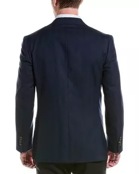 Шерстяной пиджак классического кроя Brooks Brothers, синий