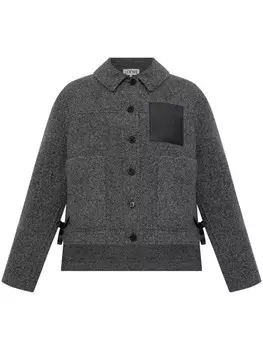 Шерстяной пиджак LOEWE, серый