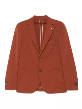 Шерстяной пиджак LUIGI BIANCHI MANTOVA, коричневый