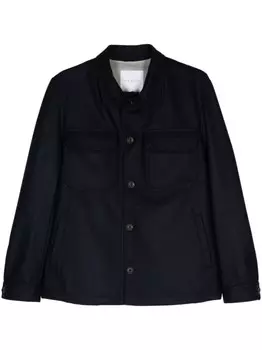 Шерстяной пиджак LUIGI BIANCHI MANTOVA, синий